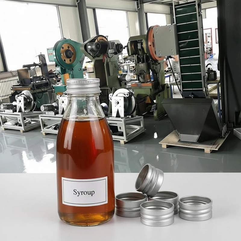 Produksjonslinje med sirup gjenget hette